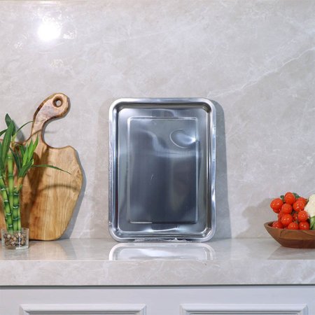 صينية مطاعم مستطيل 40*30*4.8سم ستانلس ستيل K92/6 =و1