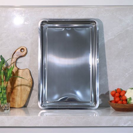 صينية مطاعم مستطيل 60*40*4.8سم ستانلس ستيل K92/8 =و1