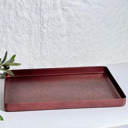 صينية فرن مستطيل 35*25سم المنيوم خمري ++ي