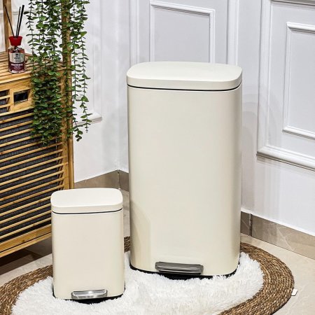 طقم سطل دعسة /2 تنك بيج مستطيل 30+5 لتر مع دلو QJH1630+1605BG +ط5 A