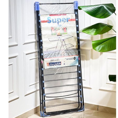منشر غسيل 2 طبقة حديد اسود super +
