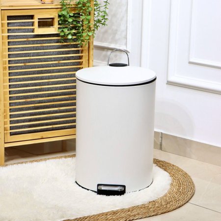سطل دعسة تنك ابيض مدور 20لتر مع دلو QJB1220WH +ط5 A
