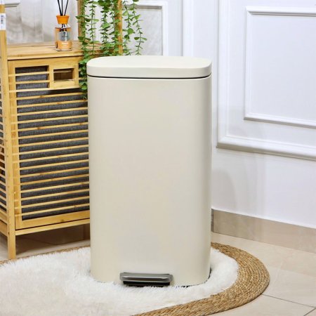 سطل دعسة تنك بيج مستطيل 30لتر مع دلو QJH1630-BG +ط5 A