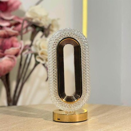 سهارة مضيئةبيضاوي USB قوس قاعدة ذهبي GF59/3 =ب4
