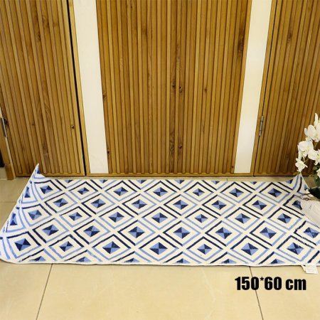 دعسة ارض فرو 150*60سم مستطيل مربعات ملون K162/5 =ض5