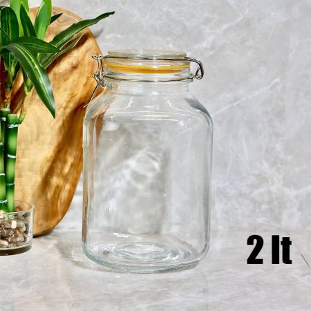 مطربان زجاج سادة 2لتر ضغط مربع k34/3 =ض3