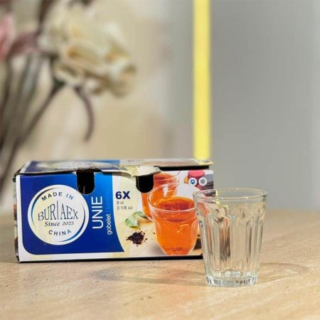 طقم كاسة شاي/6 بوريلكس علبة كرتون GF50/1 =ب4
