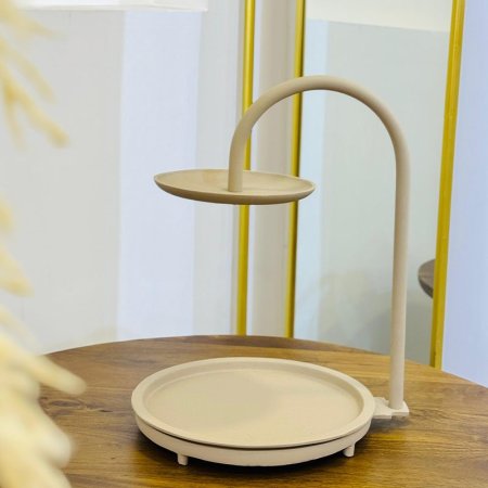 ستاند كيك مدور 2 طبقة 40سم 89238 يد قوس BEIGE هندي %ه9