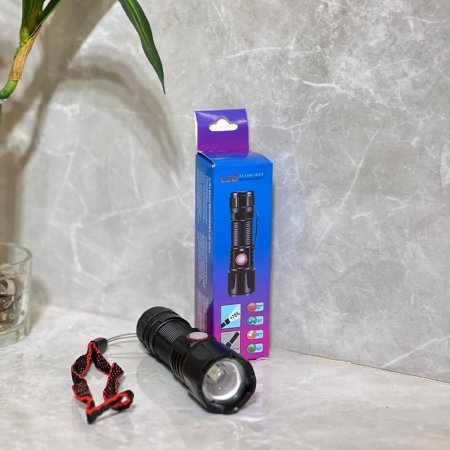كشاف اضاءة 11سم جيب بغطي مساحة 500متر USB شحن K127/2 =ض9
