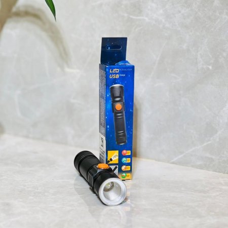 كشاف اضاءة 11سم جيب بغطي مساحة 200متر USB شحن K127/3 =ض9