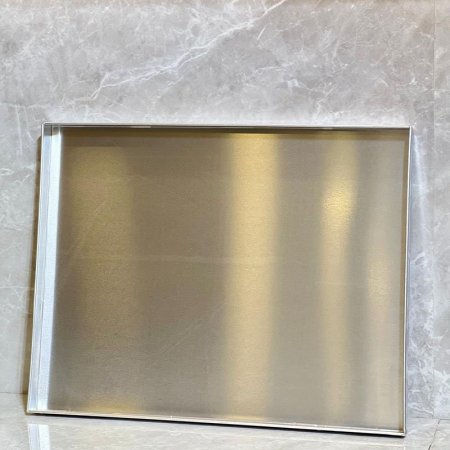 صينية فرن مستطيل 45*35سم المنيوم فضي حيف عالي K66/2 =ض9