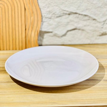 جاط 35سم ميلامين ابيض مدور K182/6 =ض7