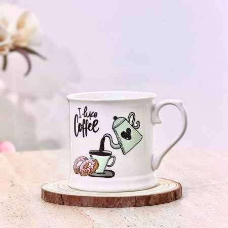 ماغ بورسلان ابيض مكتب COFFE مرسم دونت  GF4/47 =ب10