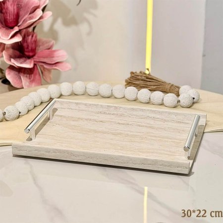 صينية خشب ابيض مستطيل 30*22سم فورمايكا CF78/3 =ب12