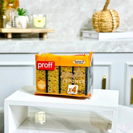 طقم ليف جلي/4 وجة خشن PROFF-2601560 تركي 17/12 +B3