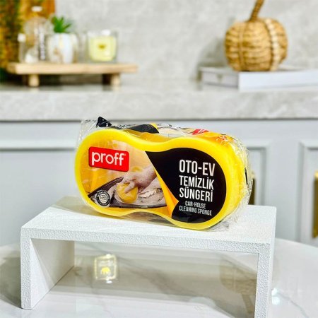 سفنجة غسيل سيارات اصفر PROFF-2601700 تركي 17/16 +B3
