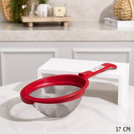 مصفاة سلك 17سم اطار بلاستك ملون AR321 تركي 06/4 +B3