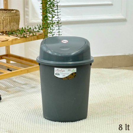 سطل قمامة مروحه 8 لتر نمره 2 بلاستيك ملون 1126 تركي 09/10 +B2