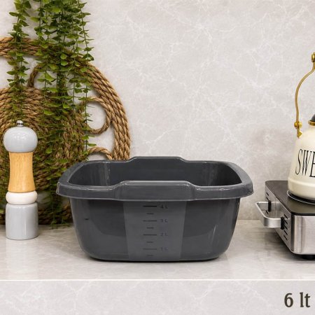 جاط مربع 6لتر صغير بلاستيك ملون 0934 تركي 09/4 +B2