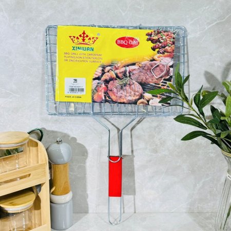 شبك شوي 23*34سم نفخ K311/1  يد خشب =VGR2