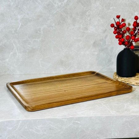 صينية ديكور مستطيل 33*23سم K141/13 خشب بامبو =VGR3