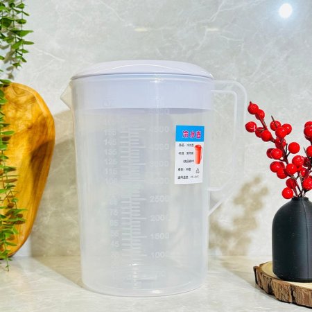 كوز عيارات 5لتر K64/4 بلاستك شفاف بغطا ملون =VGR2