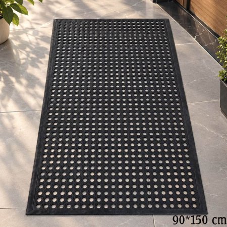 دعسة ارض جلد مستطيل 150*90سم مخرم دوائر GF205/2 =ب21