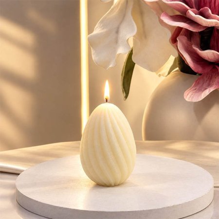 شمعة معطرة 10سم محزز لف  GF183/3 =ب19