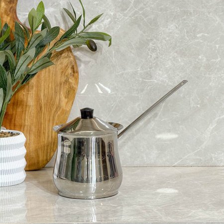 بكرج غلاية قهوة نمرة 12 ستانلس ستيل بغطاGF153/3 =ب18