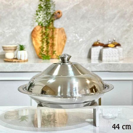 طاجن 44سم ستانلس ستيل فضي حيف مجدل GF26/81 =ب15