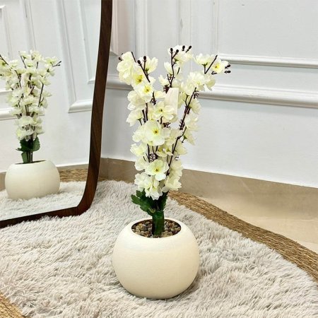 قوار طابة بلاستك نوار لوز ابيض 50سم GF70/7 =ب17