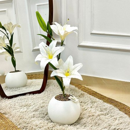 قوار طابة بلاستك شجرة ورد زمبق 65سم GF70/8 =ب17