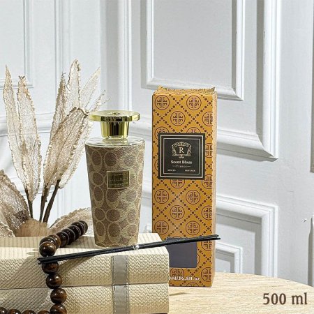 قنينة معطر سائل 500مل جلد GUCCI مع عيدان GF150/39 =ب21