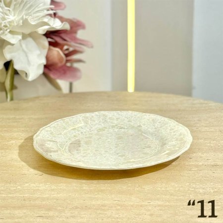 صحن وجبة 11" ميلامين رخام بيج GF165/20 =ب18