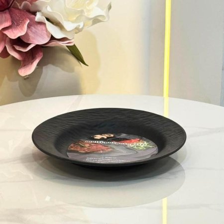 صحن 10" جور ميلامين اسود  GF202/14 =ب14