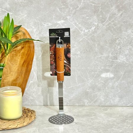 هراسة بطاطا ستانلس ستيل ECO يد خشب GF159/11 =ب13