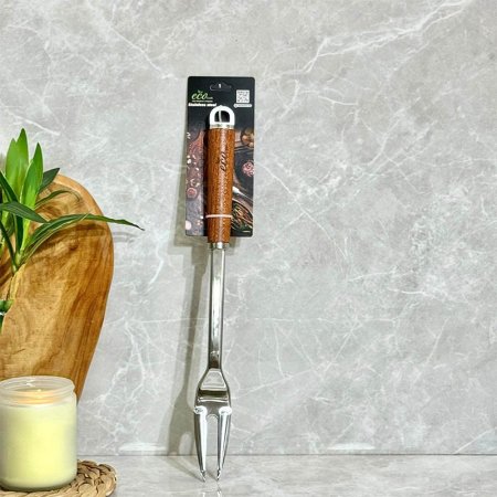 شوكة طعام ستانلس ستيل ECO يد خشب GF159/23 =ب13