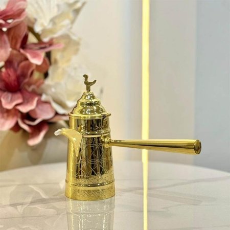 بكر ج صباب قهوة 0.8لتر نحاس ذهبي GF26/63 =ب14