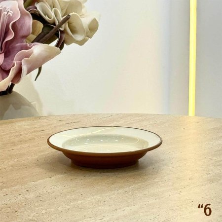 صحن ميلامين 6" جور بحيف بني وجه بيج GF129/11 =ب13