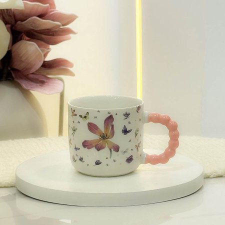 ماغ بورسلان ابيض مرسم فراشة  GF425/18 =ب21