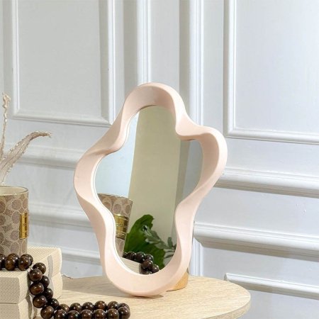 مراة بلاستك غيمة 40*25سم اطار معرج ملون GF123/4 =ب21