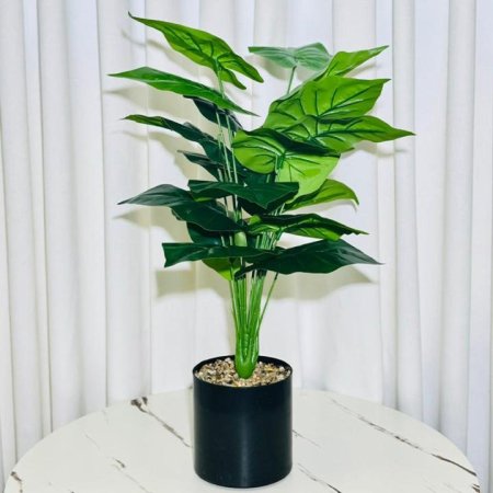 قوار شجرة اسود مدور ورق اخضر K5/2 =ك4