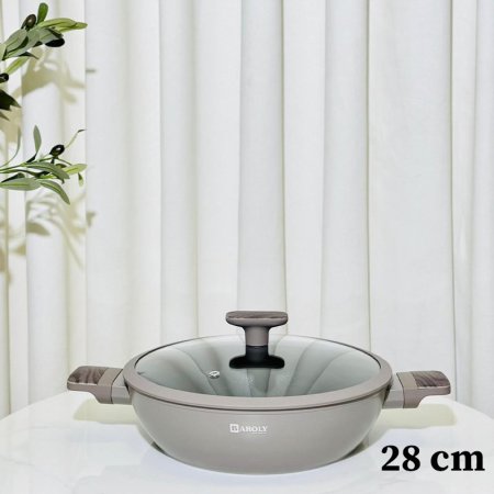 مقلى تيفال  28سم بيدين خشبي K138/13 =ك1