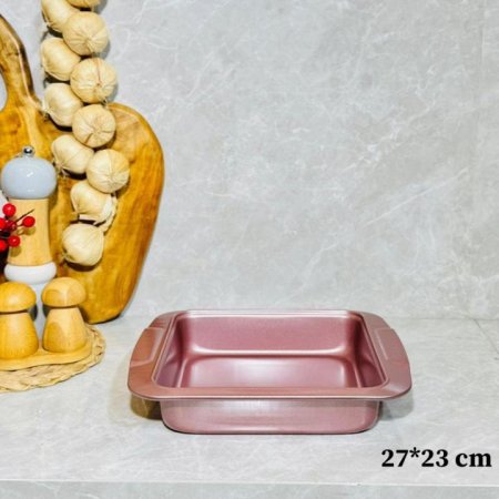 صينية المنيوم مستطيل 27*23 سم  خمري حيف عالي K106/6  =ك2