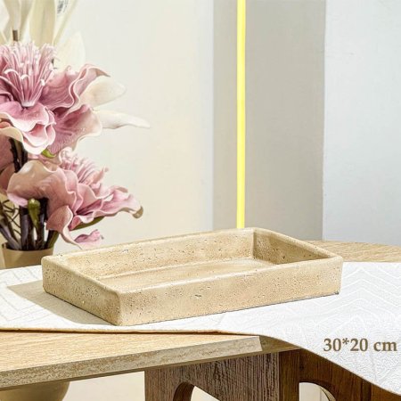 صينية ديكور (ت.ك3) مستطيل 30*20سم حجر ترفنتين GF191/4 =ب23