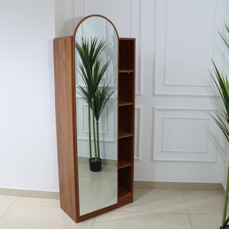 مراه بيضاوي + رفوف خشب  EL3/7 =ك7