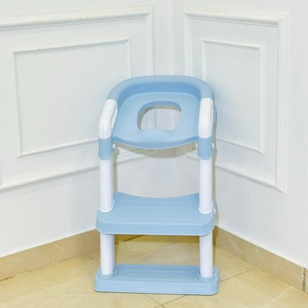 قاعدة حمام فرنجي للاطفال مع درج بلاستك ملون  K165/1 =ك2