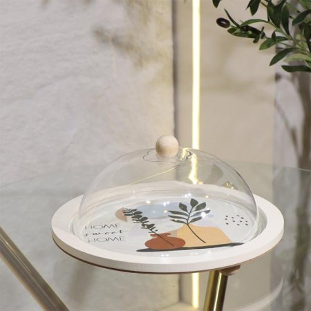 جاط كيك مدور 33سم ارجل طابة مرسم غطا اكرلك EL24/8 =ك7