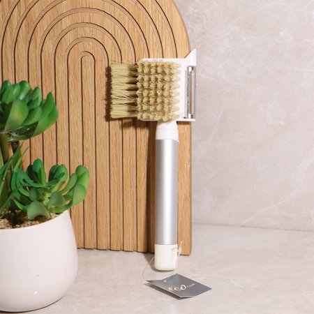 قشارة بطاطا سحب + 2راس فرشاة ECO يد بلاستك قصير EL84/4 =ط55