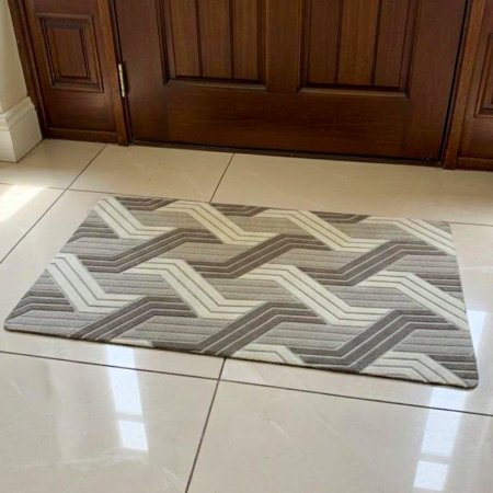 دعسة ارض 80*50سم جلد مخطط اشكال ملون EL66/3 =ك8